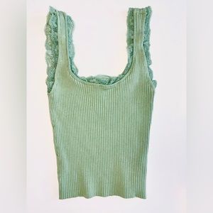 Forever21 size small green tank top
